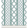 Treillage Non-Woven Wallpaper, Celadon - Wallpaper - 1 - thumbnail