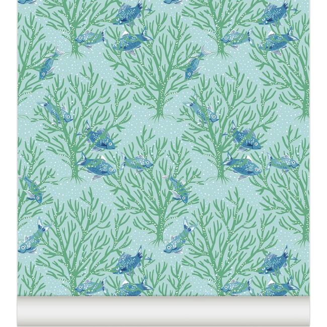 Récif Non-Woven Wallpaper, Lagoon