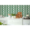 Treillage Non-Woven Wallpaper, Green - Wallpaper - 2