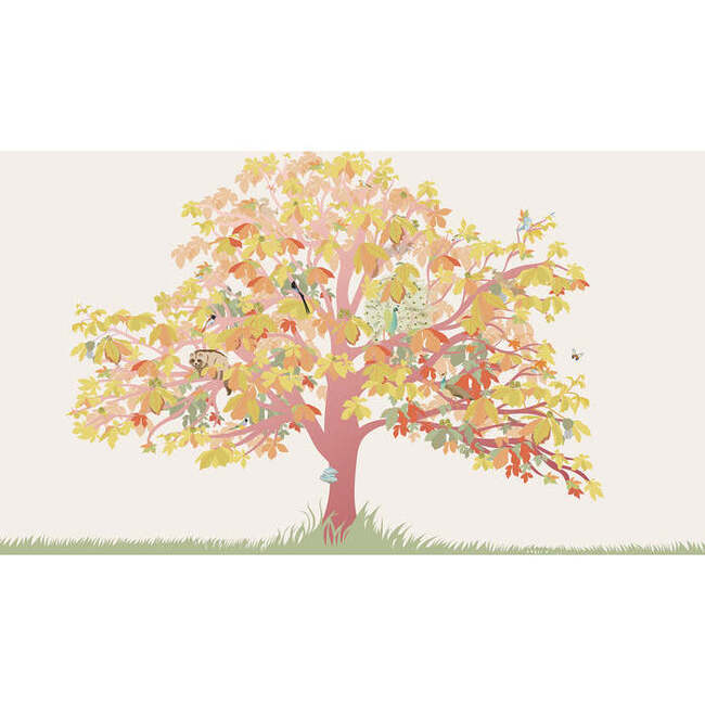 Standard Décor Chestnut Tree KI Wallpaper, Red