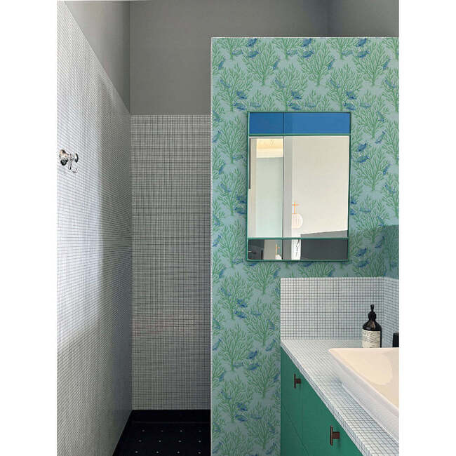 Récif Non-Woven Wallpaper, Lagoon