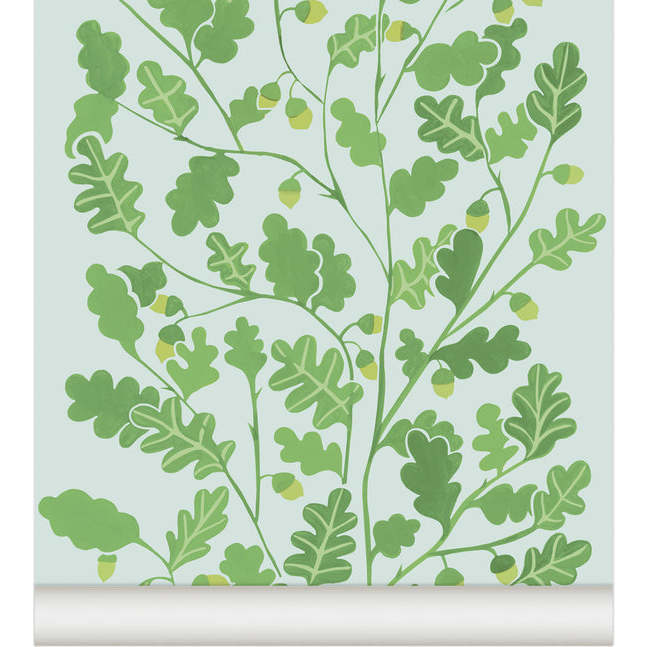 Oaks Non-Woven Wallpaper, Linden - Wallpaper - 1