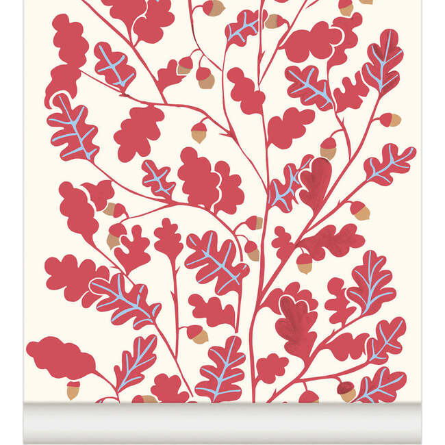 Oaks Non-Woven Wallpaper, Blackcurrants