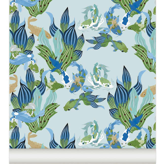 Naïades Non-Woven Wallpaper, Ocean