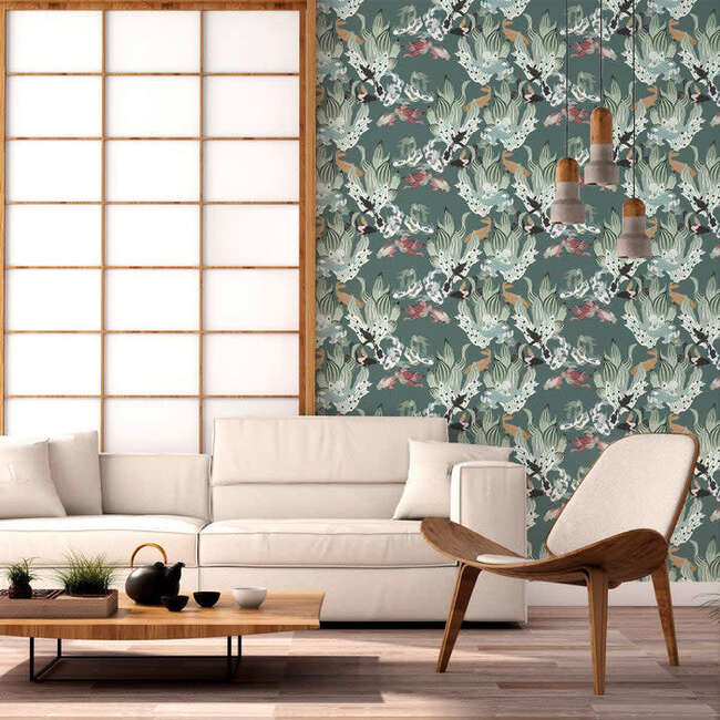 Naïades Non-Woven Wallpaper, Gold