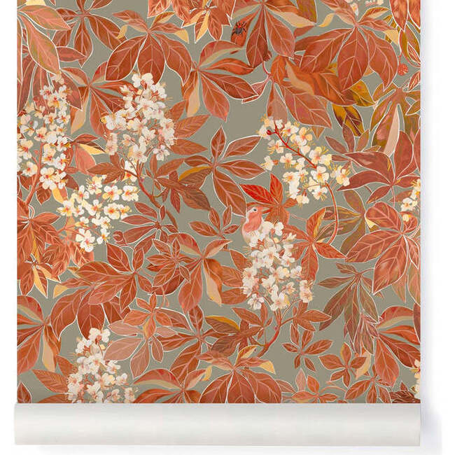 Marronniers Chestnut Non-Woven Wallpaper, Caramel