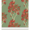 Maple Non-Woven Wallpaper, Red - Wallpaper - 1 - thumbnail