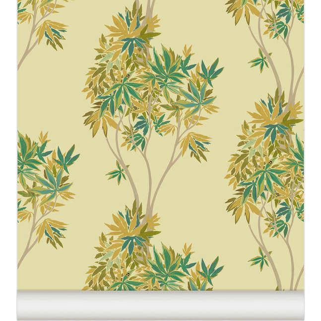 Maple Non-Woven Wallpaper, Gold