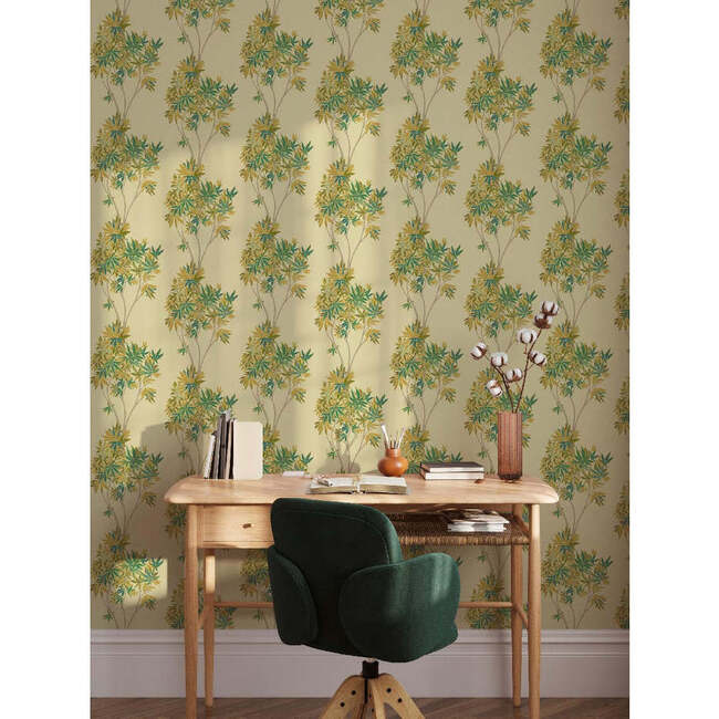 Maple Non-Woven Wallpaper, Gold