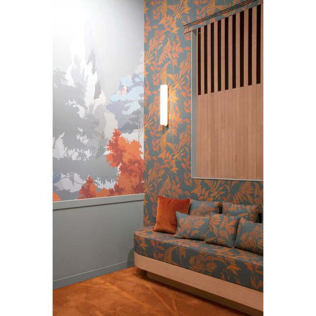 Fougeres Fern Print Non-Woven Wallpaper, Rust - Wallpaper - 2