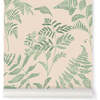 Fougeres Fern Print Non-Woven Wallpaper, Beige - Wallpaper - 1 - thumbnail