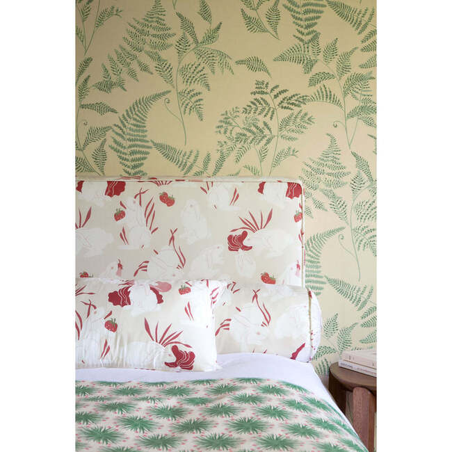 Fougeres Fern Print Non-Woven Wallpaper, Beige