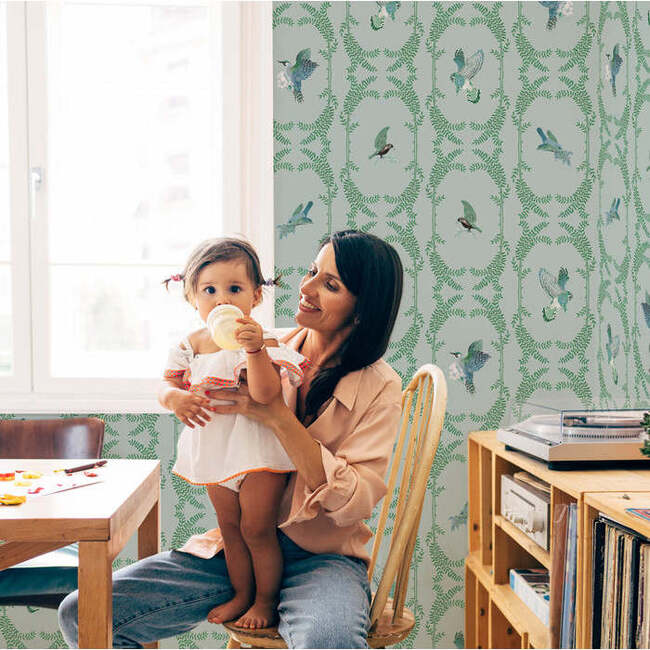 Envolée Non-Woven Wallpaper, Mint