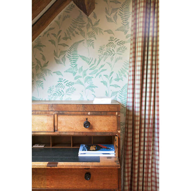 Fougeres Fern Print Non-Woven Wallpaper, Beige - Wallpaper - 4