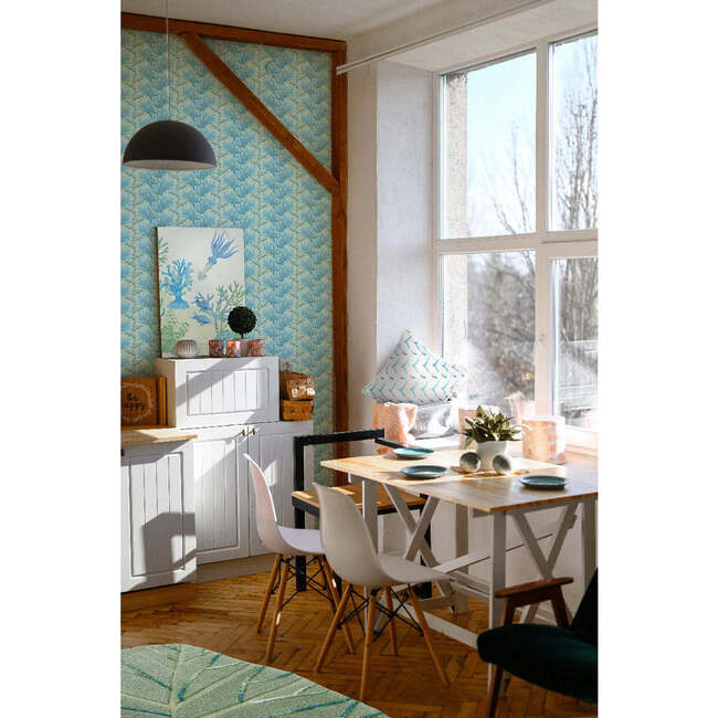 Chlorophylle Non-Woven Wallpaper, Lagoon
