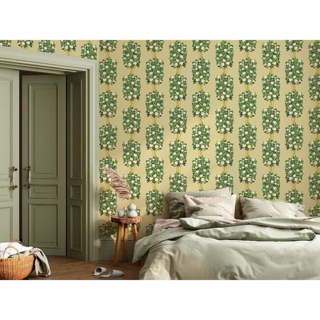 Camélias Non-Woven Wallpaper, Verbena