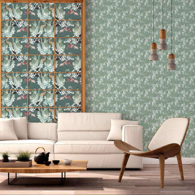 Anémones Non-Woven Wallpaper, Thunderstorm