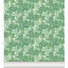Anémones Non-Woven Wallpaper, Sea Green - Wallpaper - 1 - thumbnail