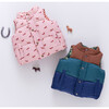 Kids River Reversible Puffer Vest, Tiny Horses & Gingham - Vests - 6