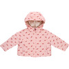 Kids Riley Quilted Hooded Reversible Jacket, Tiny Horses - Coats - 1 - thumbnail