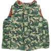 Kids River Reversible Puffer Vest, Green Camo & Color-Block - Vests - 3