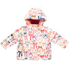 Kids Pete Hooded Puffer Jacket, Bows On Bows Pink - Coats - 1 - thumbnail