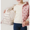 Kids Riley Quilted Hooded Reversible Jacket, Tiny Horses - Coats - 4