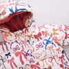 Kids Pete Hooded Puffer Jacket, Bows On Bows Pink - Coats - 3