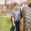 Kids Organic Ribbed Crew Neck Short Sleeve Tee, Cowboy Hats - Shirts - 4