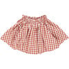 Girls Theodore Ruffle Waist Twirl Skirt, Pony Gingham - Skirts - 1 - thumbnail