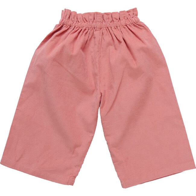 Girls Theodore Ruffle Tie Waist Wide Leg Ankle Pant, Dusty Pink - Pants - 6