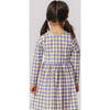 Girls Steph Organic Crew Neck Skinny Long Sleeve Dress, Stamp Flower - Dresses - 5