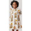 Girls Jaipur Pintuck Ruffle Neck Long Sleeve Dress, Harvest Poppy - Dresses - 2