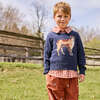 Boys Oliver Ribbed Neck Pull-Over Sweater, Happy Dog - Sweaters - 2