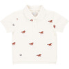 Boys Alec Short Sleeve Polo Shirt, Lucky Horses Embroidery - Shirts - 1 - thumbnail