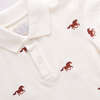 Boys Alec Short Sleeve Polo Shirt, Lucky Horses Embroidery - Shirts - 3