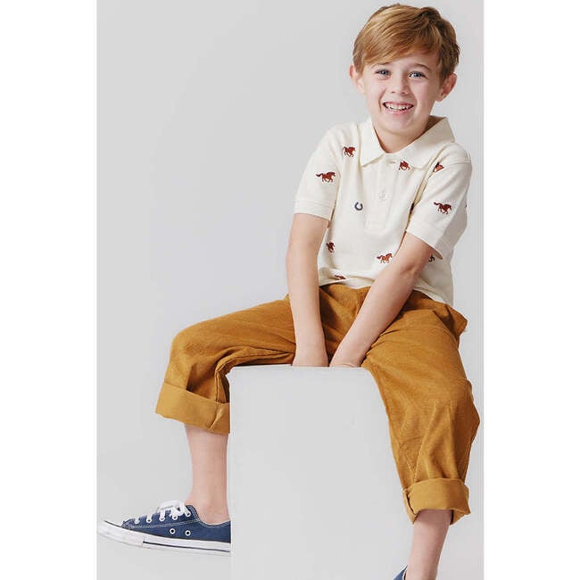 Boys Jackson Corduroy Pull-On Pant, Gold - Pants - 2