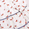 Baby Girls Julia Contrast Chambray Trim Tired Dress & Bloomer Set, Tiny Horses - Dresses - 4