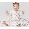 Baby Girls Julia Contrast Chambray Trim Tired Dress & Bloomer Set, Tiny Horses - Dresses - 5