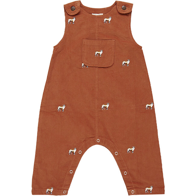 Baby Boys Corduroy Noah Jumper, Dog Embroidery