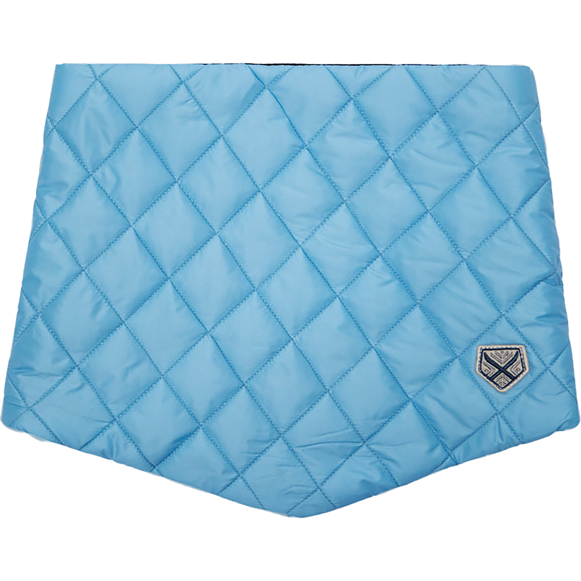 Women's Pullover Diamond Quilted Scarf, Powder Blue - Scarves - 1