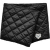 Women's Down Faux Fur Wrap Snap Front Scarf, Black - Scarves - 1 - thumbnail