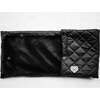 Women's Down Faux Fur Wrap Snap Front Scarf, Black - Scarves - 3