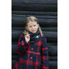 Kids Pullover Puff Diamond Quilted Scarf, Navy - Scarves - 2