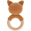 Cotton Rattle Teether Fox Clay Baby Gift Crochet Spring - Rattles - 1 - thumbnail