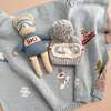 Ski Snowboard Blanket Organic Cotton Kids Baby Decor - Blankets - 2