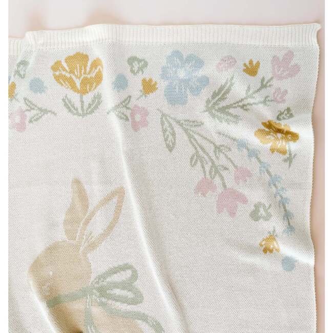 Floral Bunny Blanket Organic Cotton Baby Decor - Blankets - 4