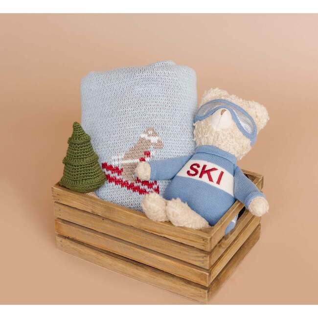 Ski Snowboard Blanket Organic Cotton Kids Baby Decor - Blankets - 4