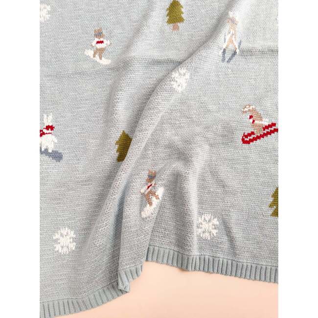 Ski Snowboard Blanket Organic Cotton Kids Baby Decor - Blankets - 5