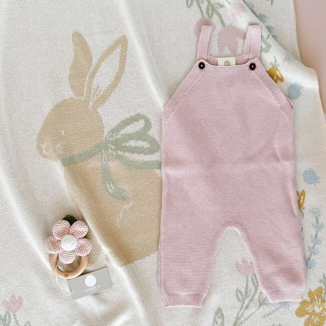 Floral Bunny Blanket Organic Cotton Baby Decor - Blankets - 6